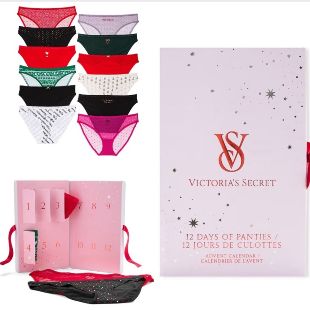 NWT VS 12 Bikini Panties lot - Advent Calendar Gift - Medium